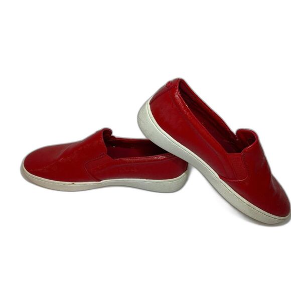 Michael Kors Keaton Logo Embossed Patent Slip-On Loafer Sneaker Women Shoes - Picture 6 of 7